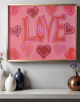 'Love & Hearts' Original Painting