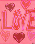 'Love & Hearts' Original Painting